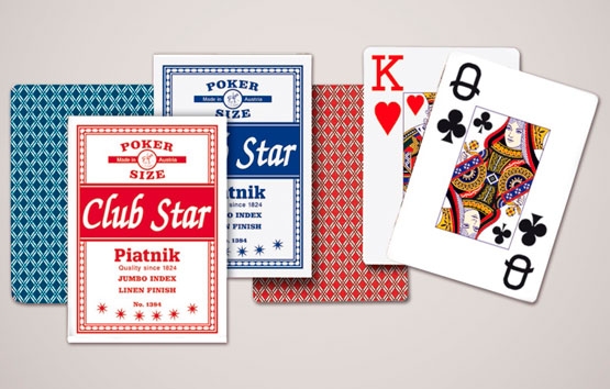 Piatnik Bridge Club Spielkarten – Standardkarten Im Leinen-Finish, Ideal Für Bridge & Poker