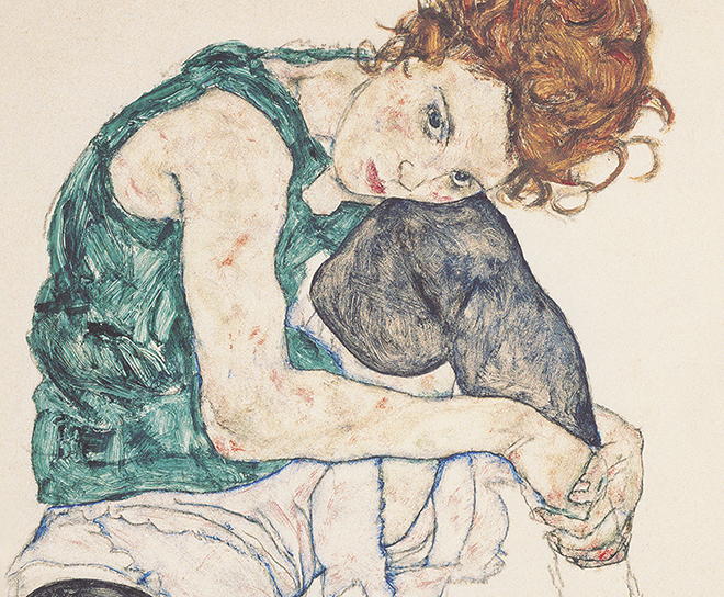 570643 Schiele - Sitzende Frau mit hochgezogenem Knie Teaser Small.png